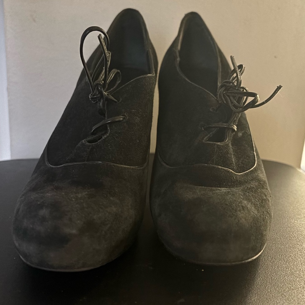 Nine West Black Suede Heels